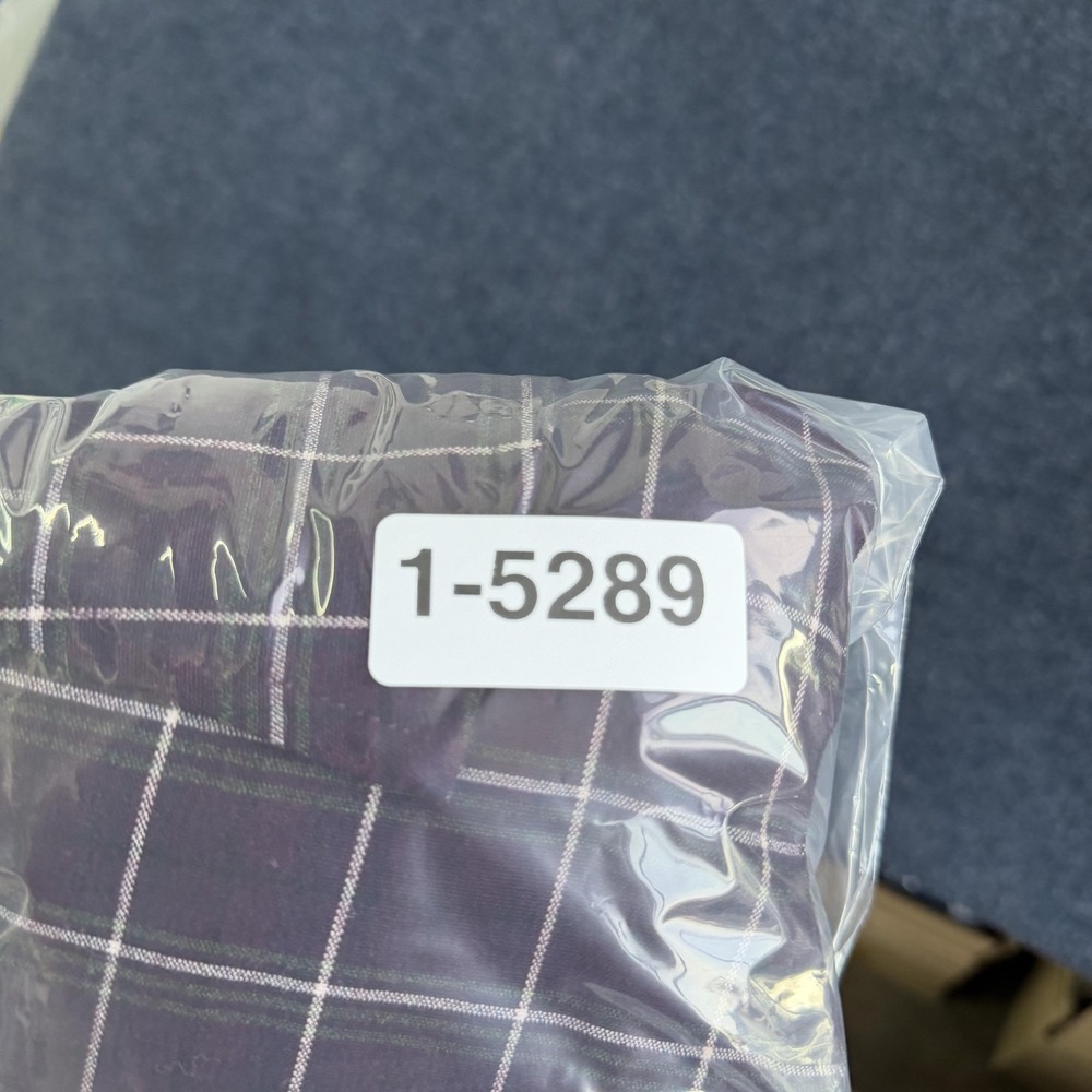 Y2K American Eagle Outfitters Dress Womens 14 Purple Plaid Shift Shirt Short - Picture 10 of 10
